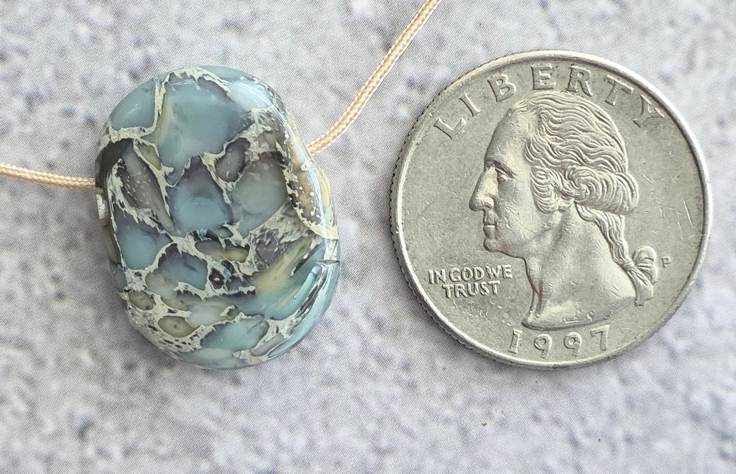 Handmade lampwork bead focal/pendant