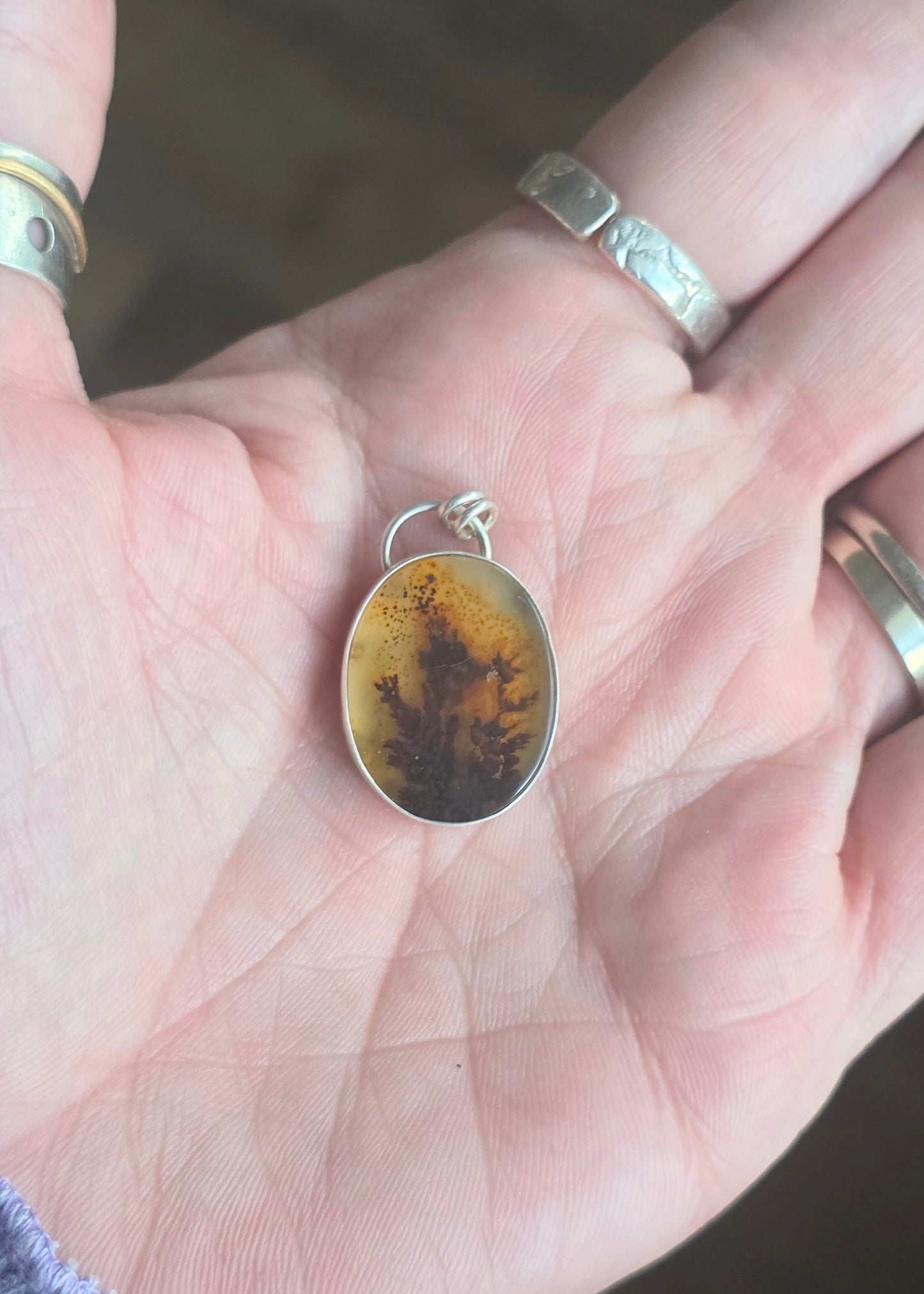 Dendritic Agate Pendant/Charm