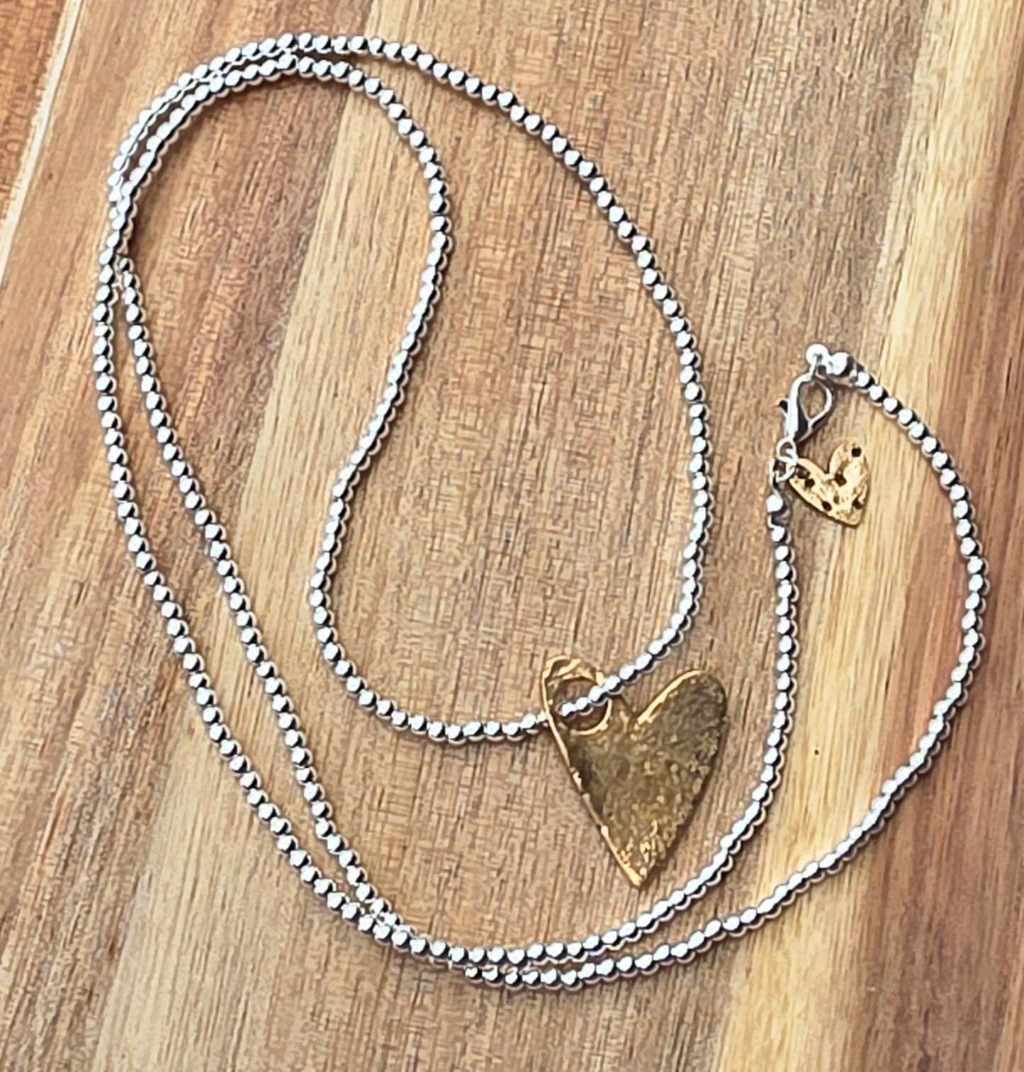 Bright Bronze Heart Necklace