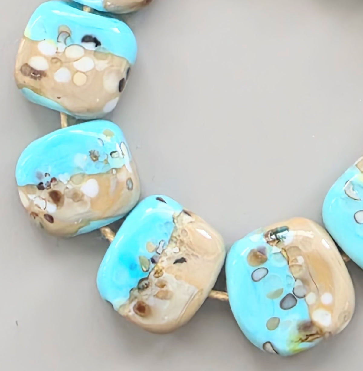 Neutral Organic Lampwork Bead Set