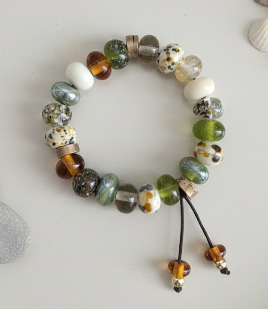 Lampwork Bead Stretch Bracelet