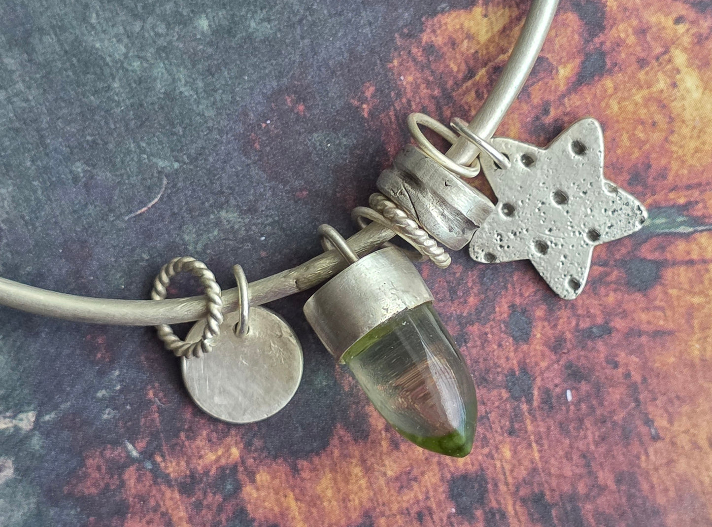 Peridot Star Bangle