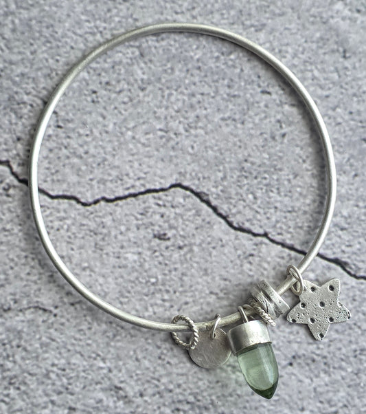 Peridot Star Bangle