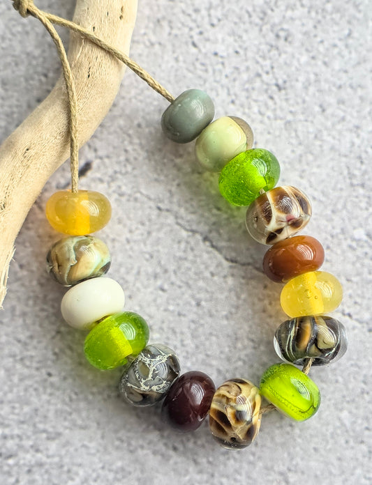 Fall Festival Handmade Lampwork Beads