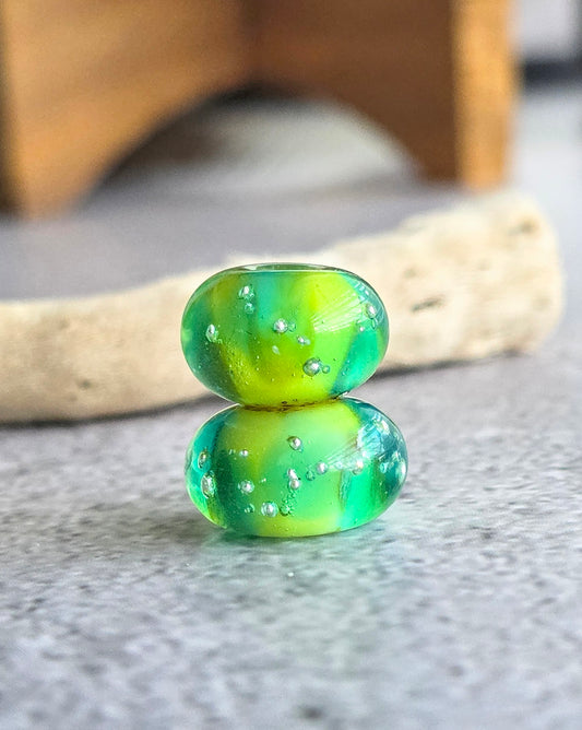 Lampwork bead earring pair