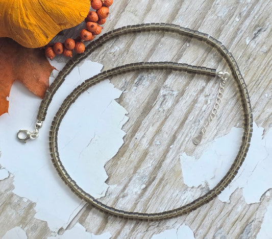 Smoky Quartz gemstone necklace