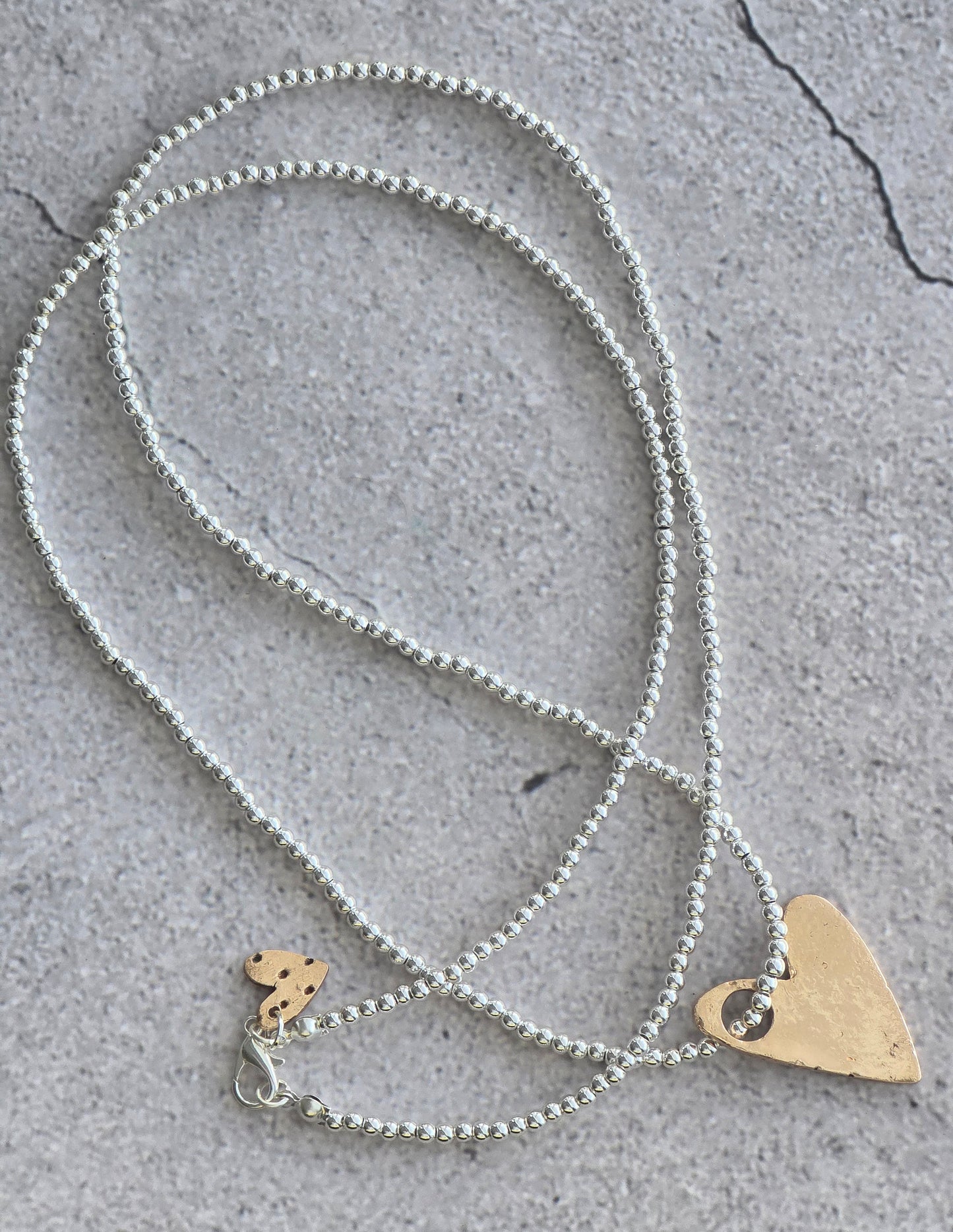 Bright Bronze Heart Necklace