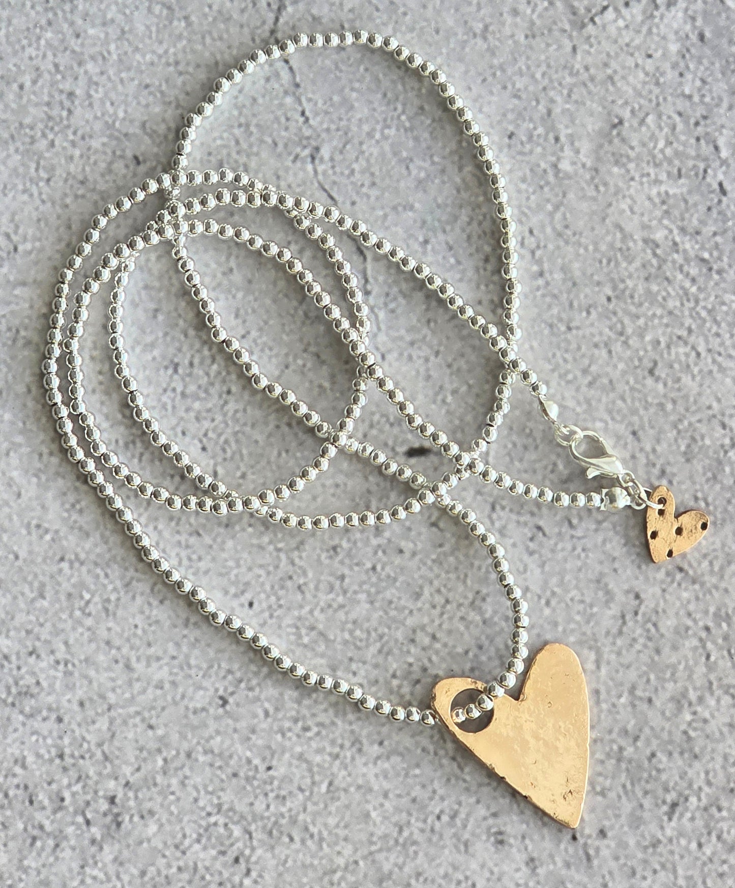Bright Bronze Heart Necklace