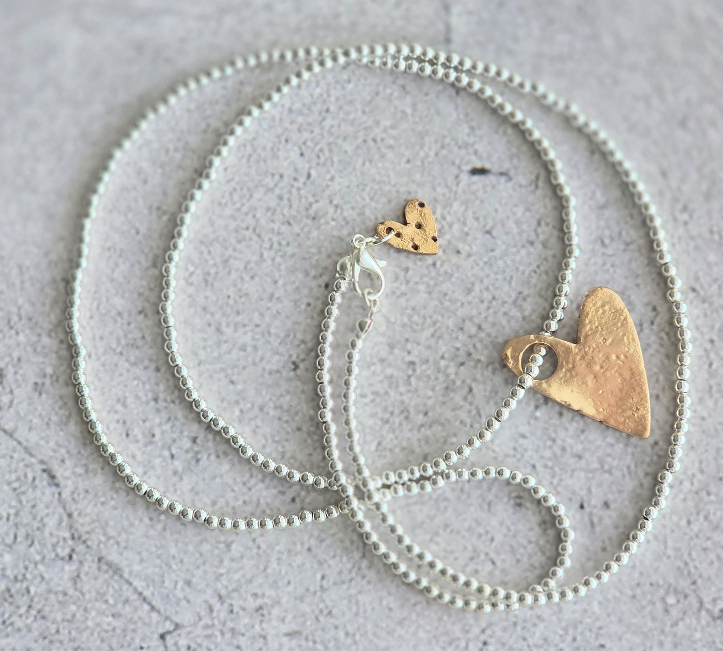 Bright Bronze Heart Necklace