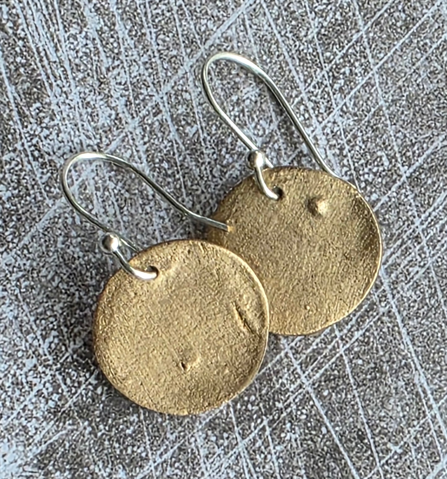 Bronze Rustic Mixed Metal Earrings