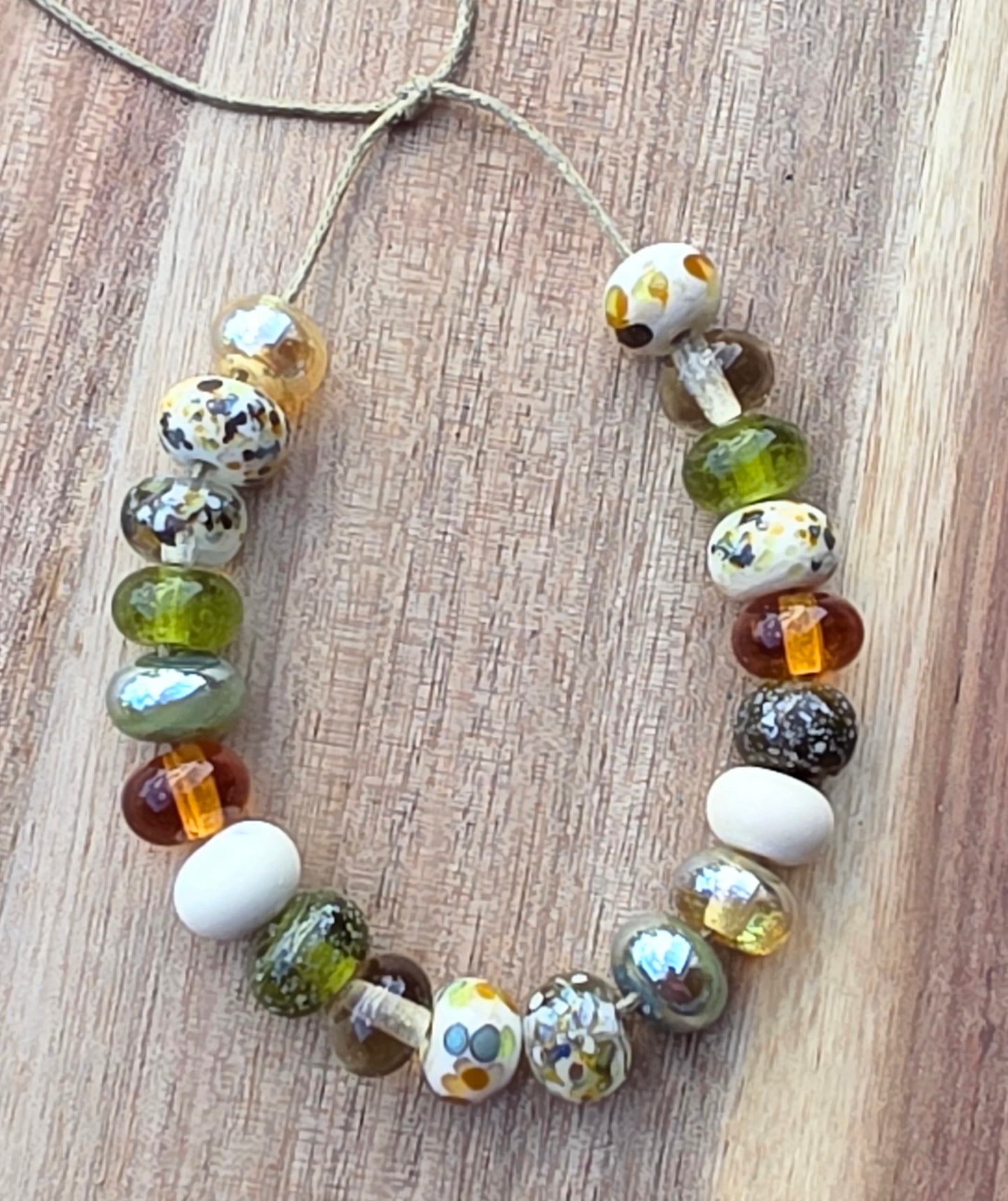 Autumn Elegance Lampwork Beads