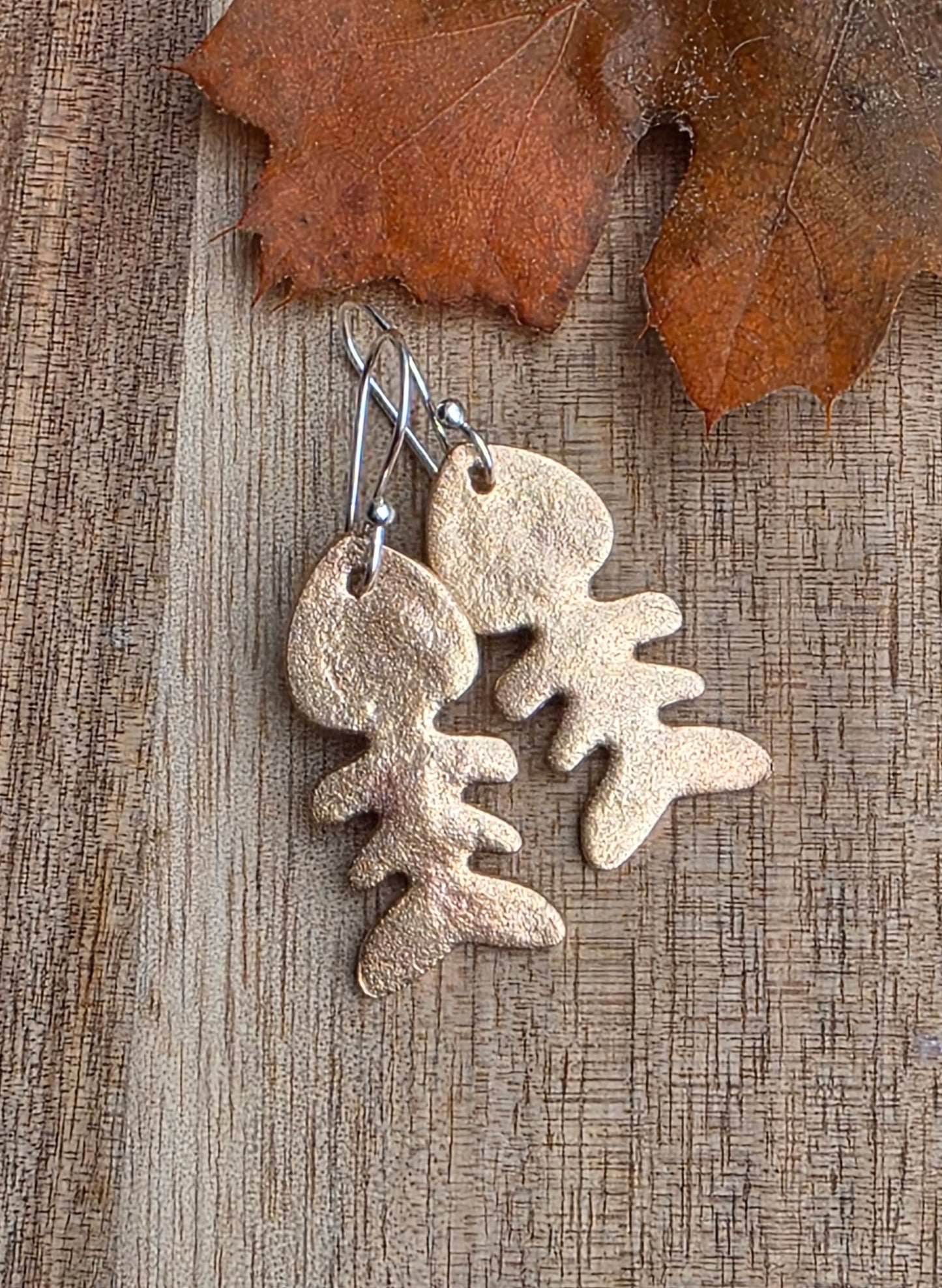 Something's Fishy-Fish Bone Bronze Earrings