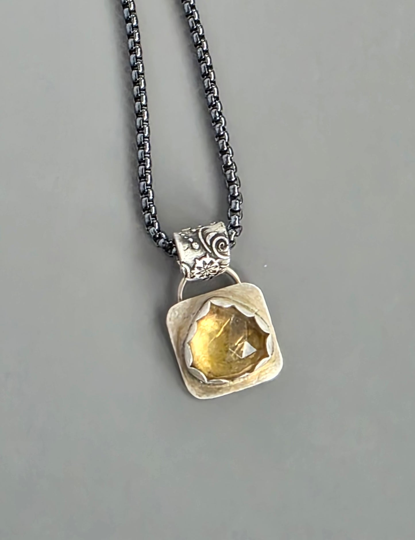 Sparkling Citrine Necklace