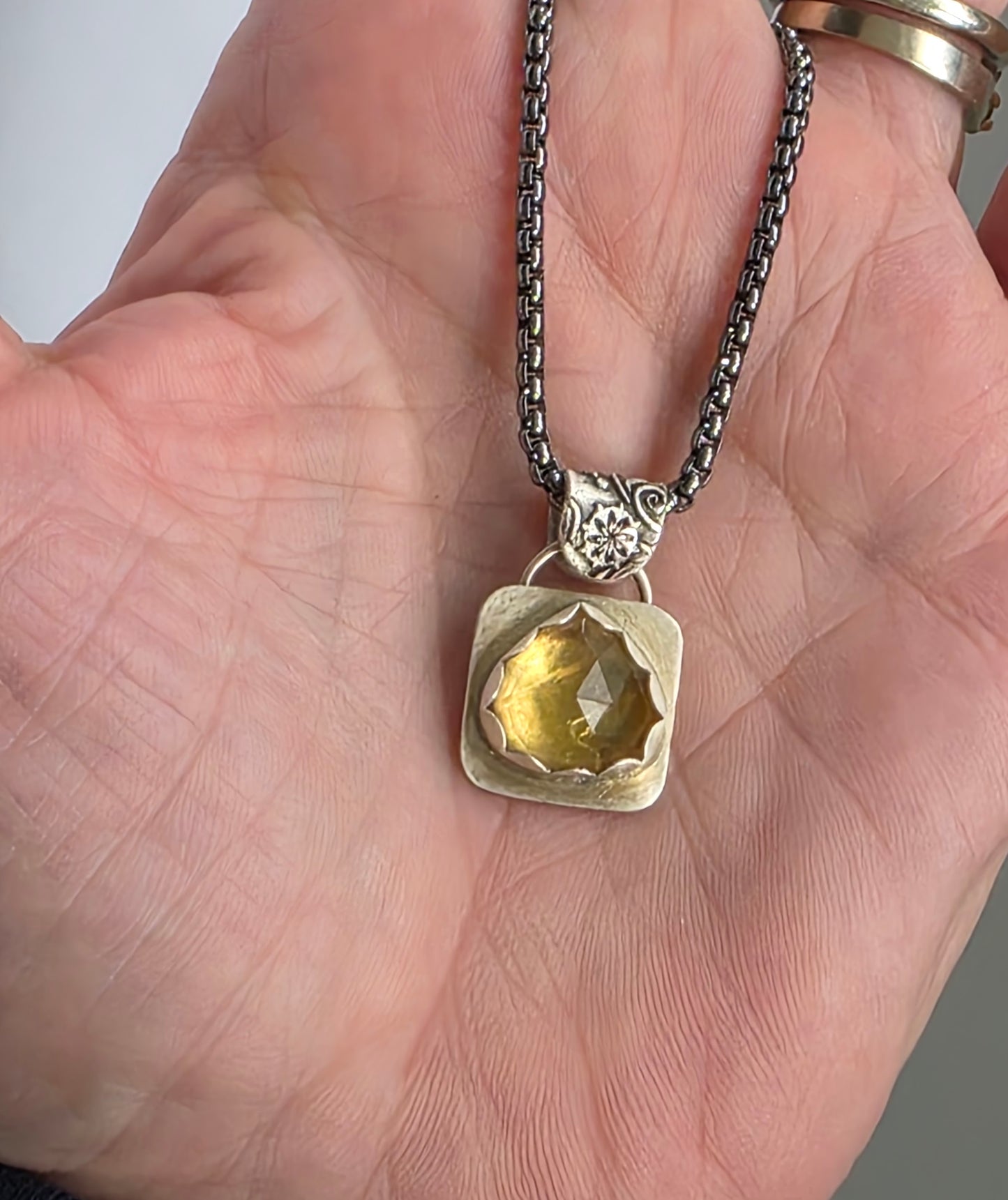 Sparkling Citrine Necklace