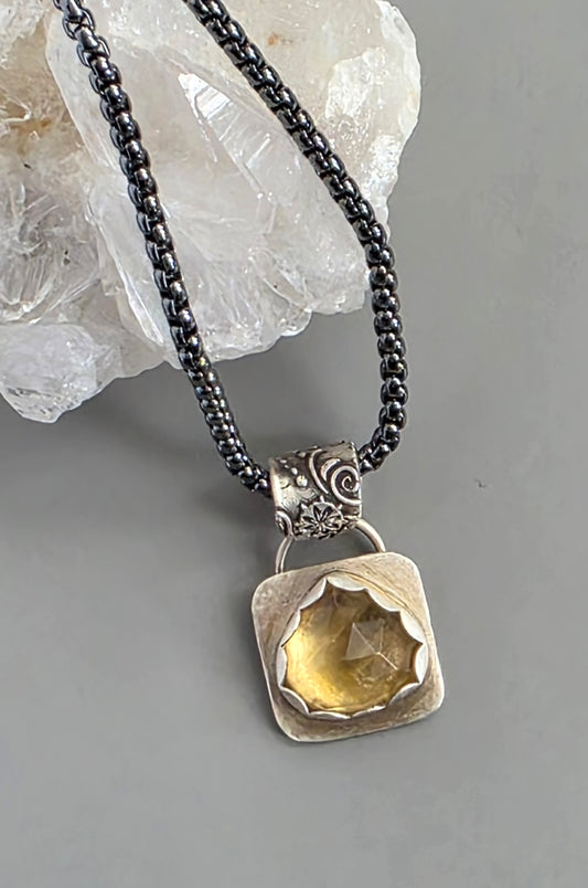 Sparkling Citrine Necklace