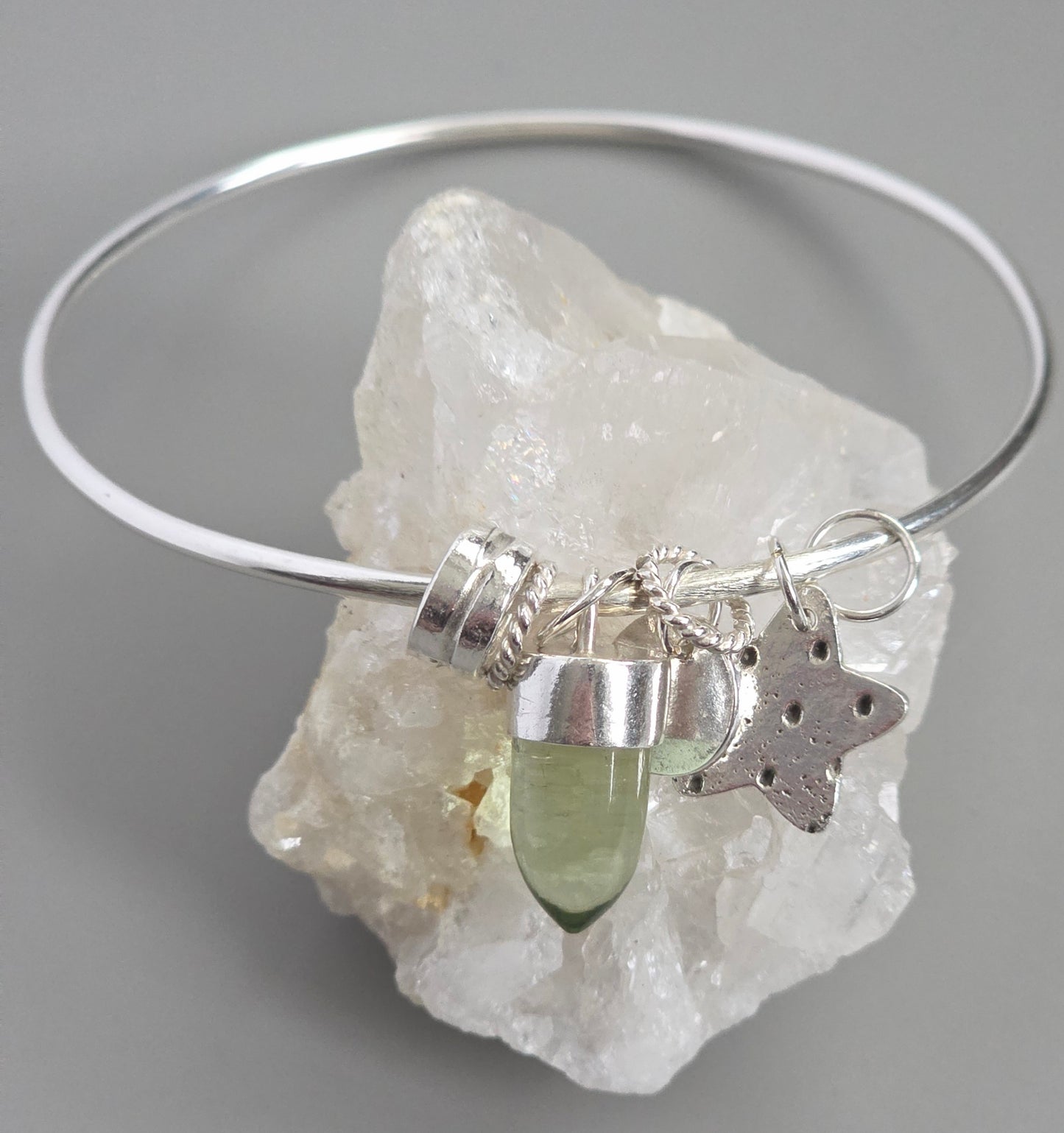 Peridot Star Bangle