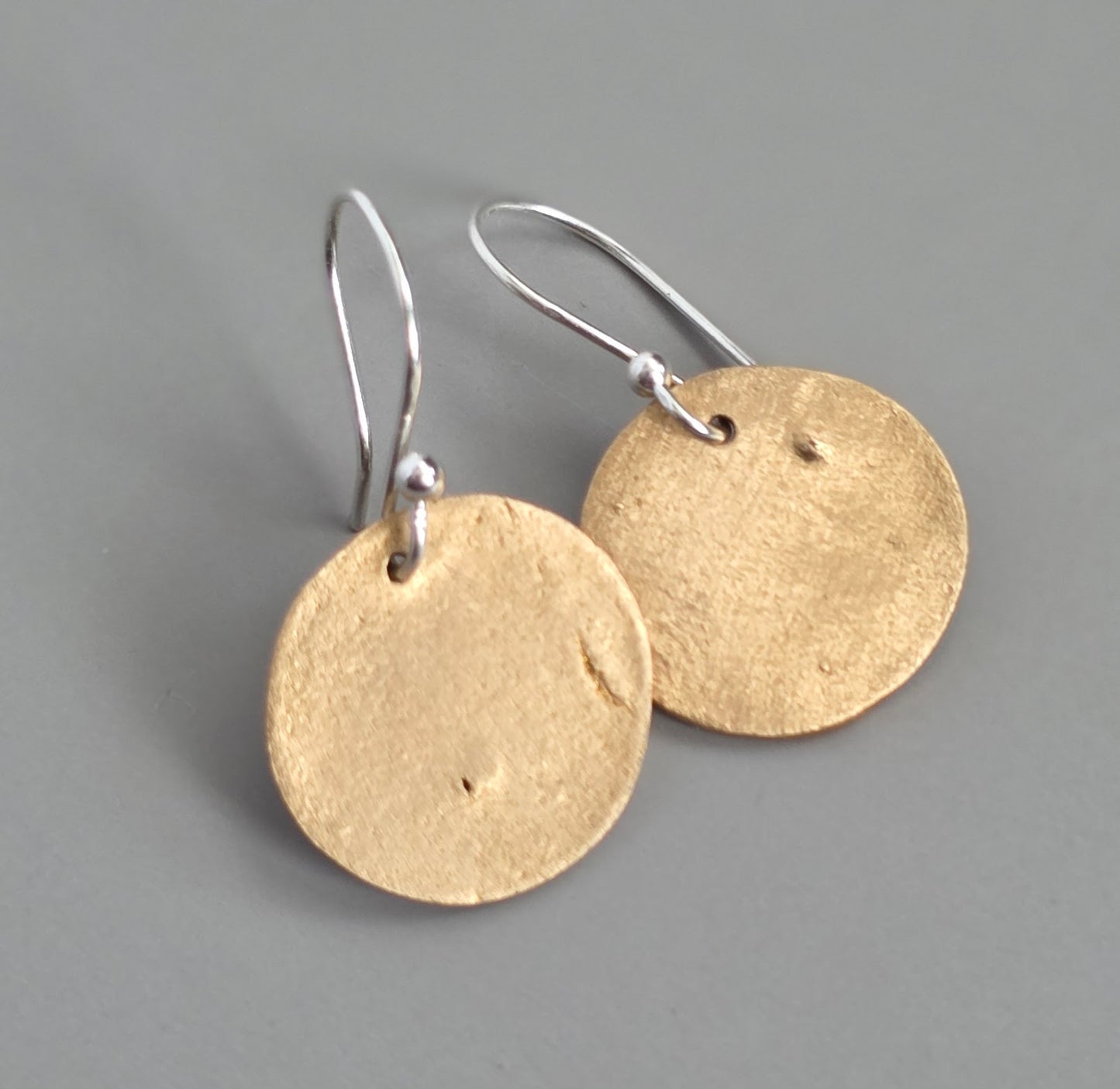 Bronze Rustic Mixed Metal Earrings