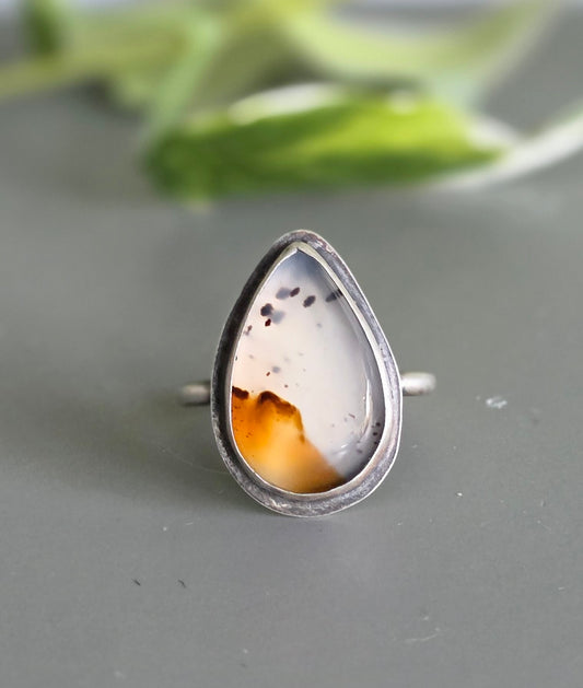 Montana Agate Sterling Silver Ring