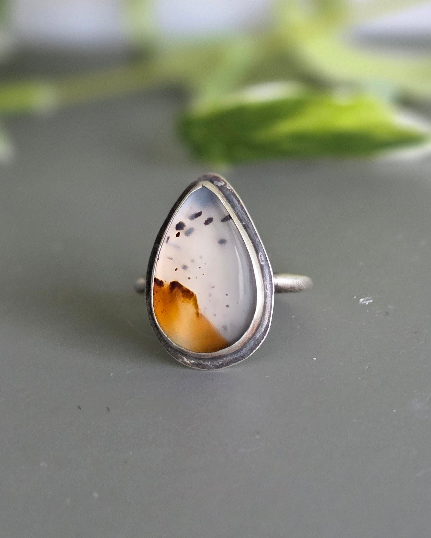 Montana Agate Sterling Silver Ring