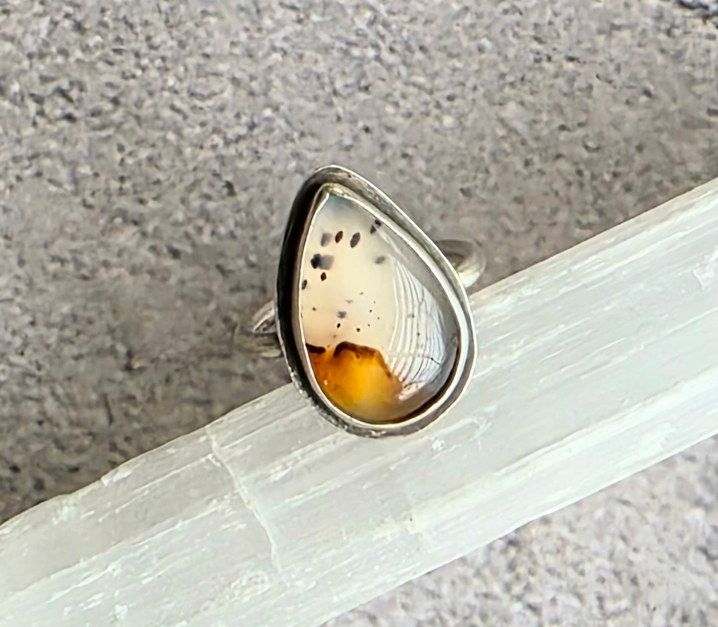 Montana Agate Sterling Silver Ring