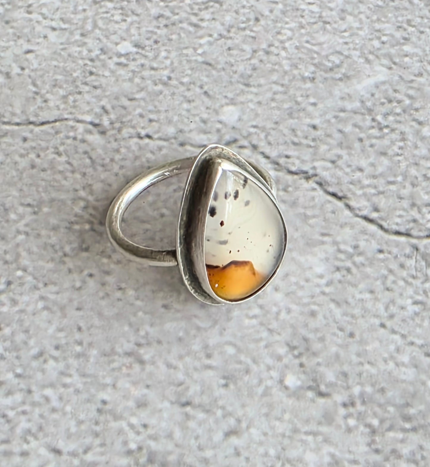 Montana Agate Sterling Silver Ring