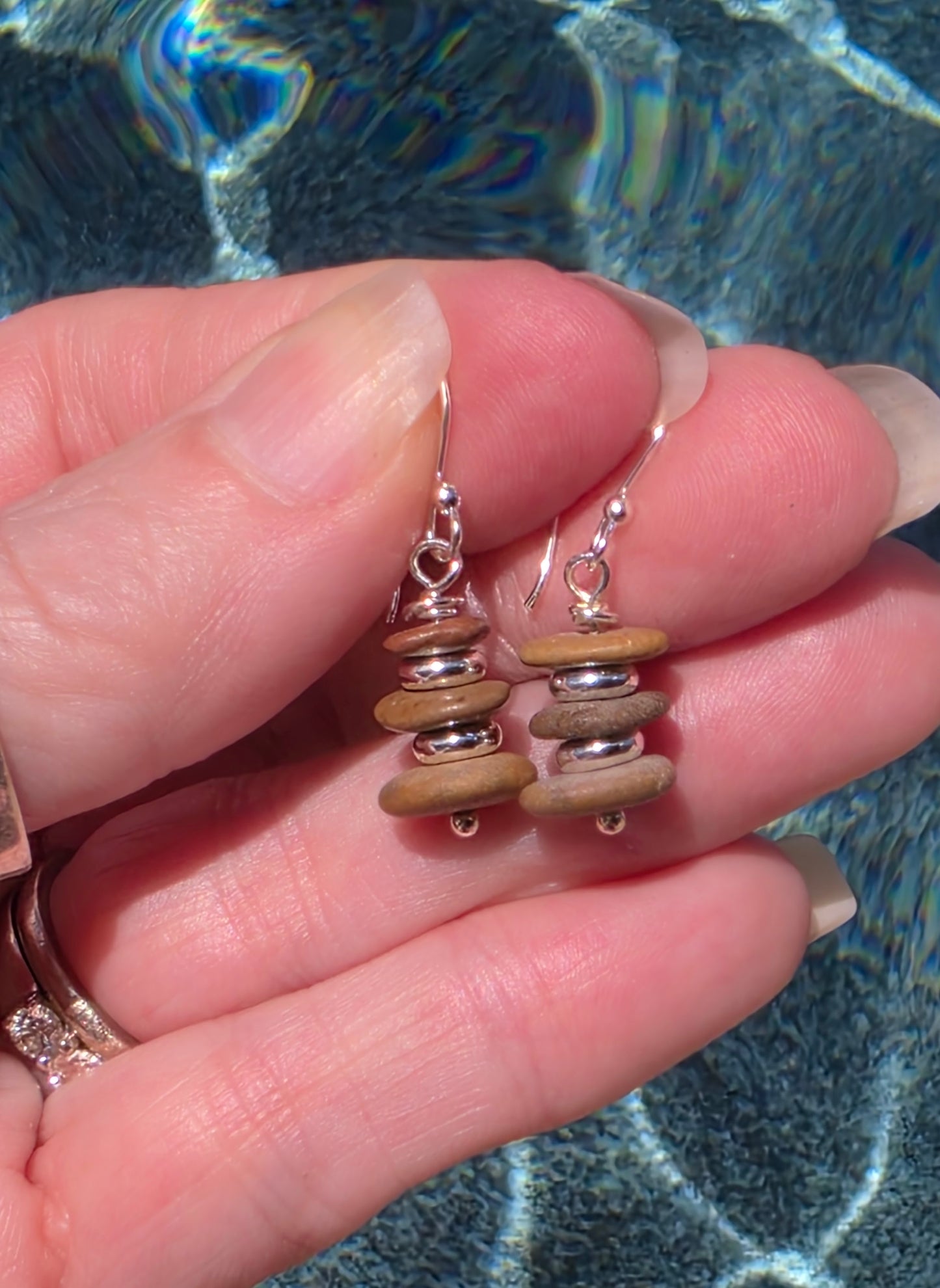 Beach Stone Earrings