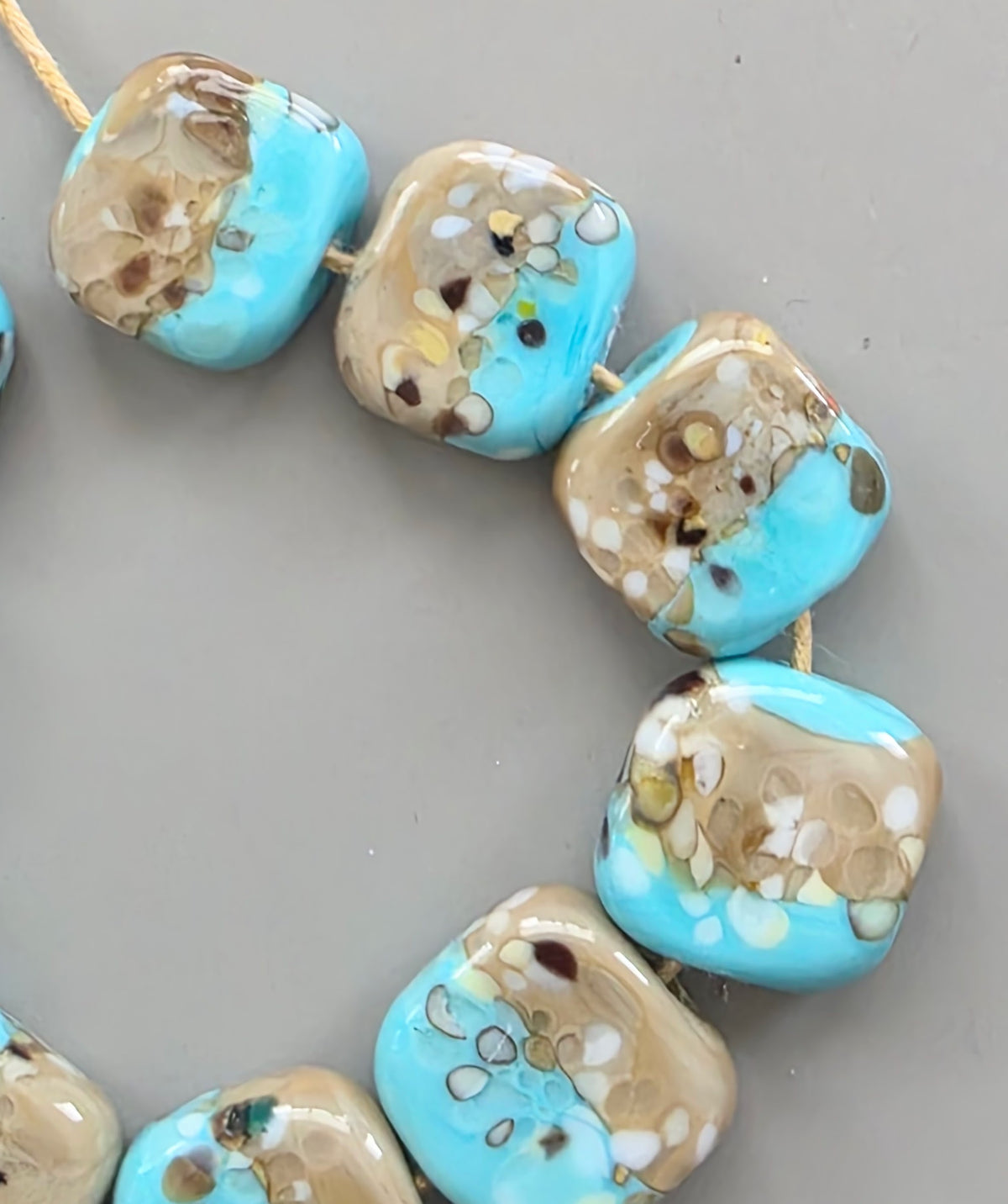 Neutral Organic Lampwork Bead Set