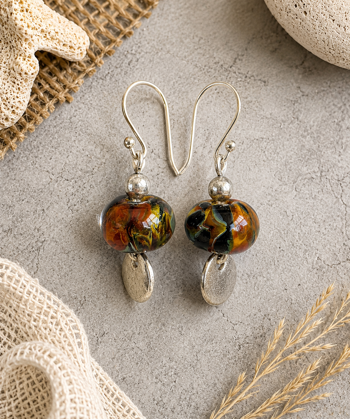 Lampwork Bead Earrings