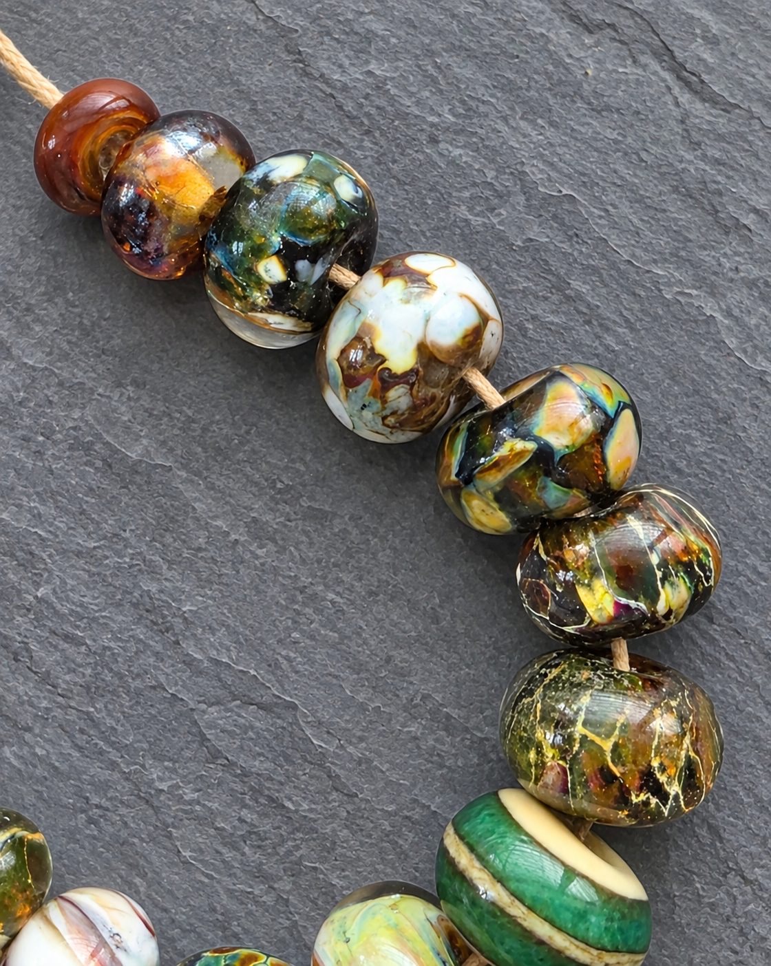 Lampwork Beads- Woodsy