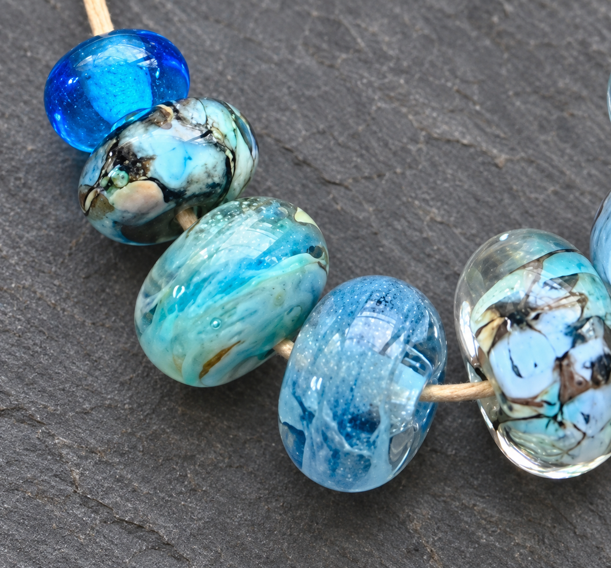 Lampwork Beads- Blues