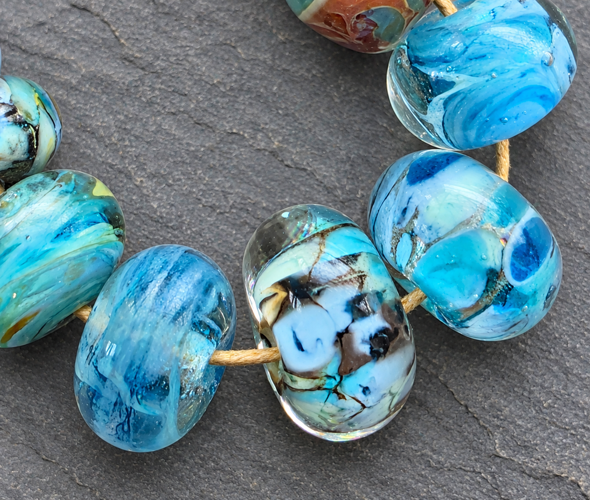 Lampwork Beads- Blues