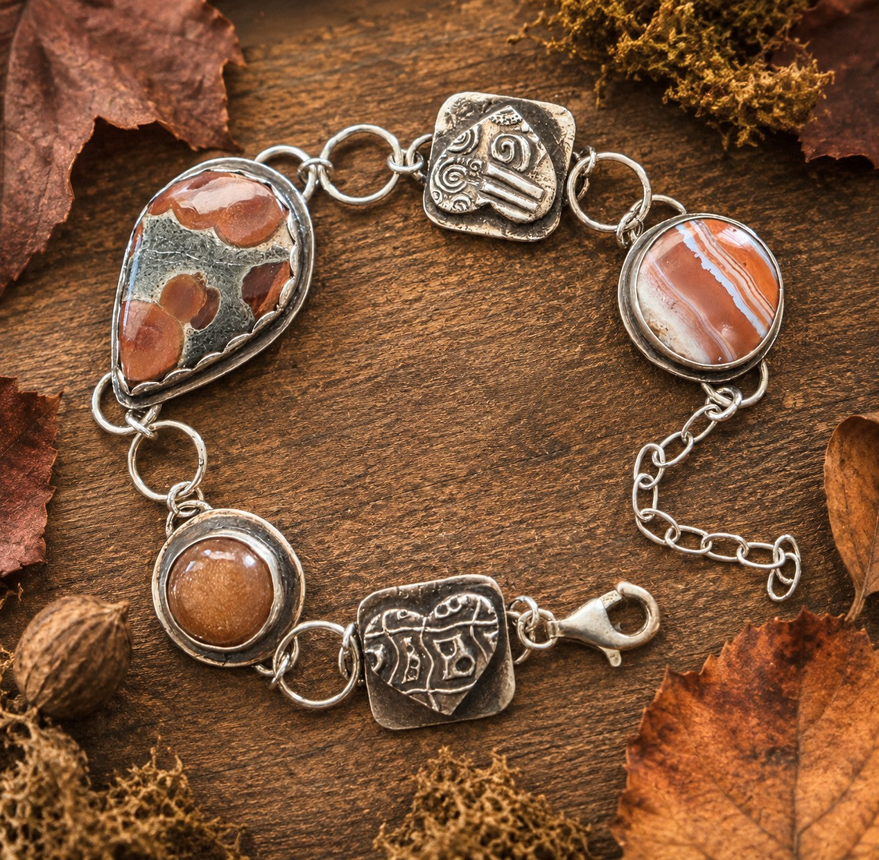 Hearts and Stones Bracelet