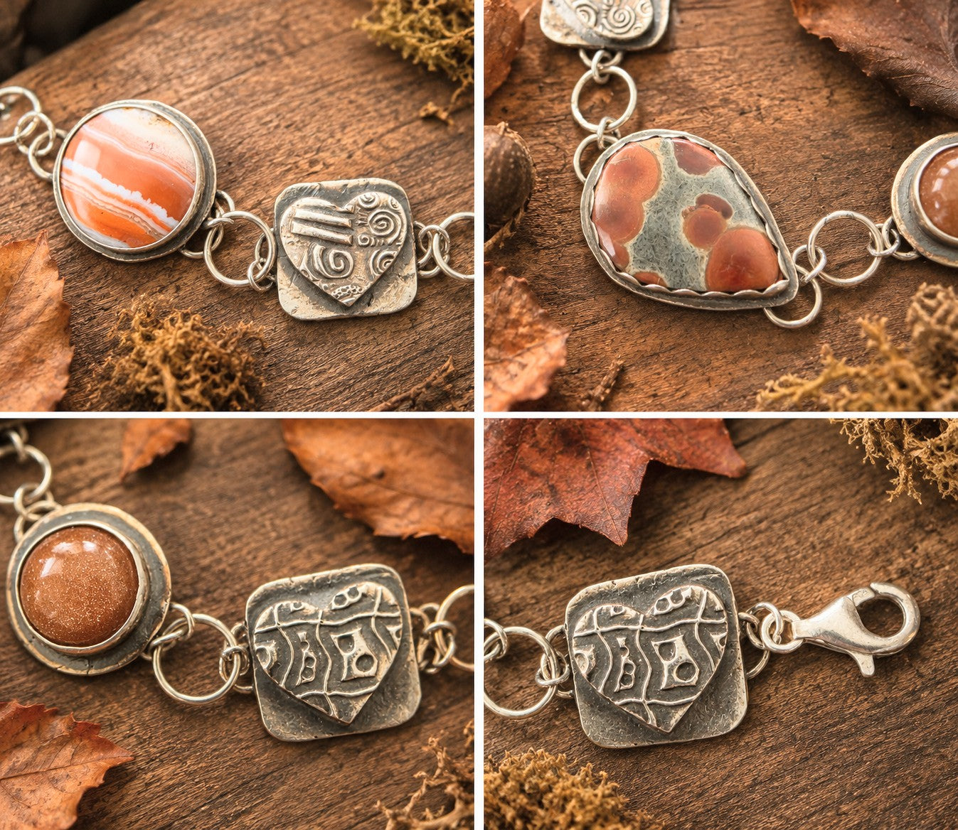 Hearts and Stones Bracelet