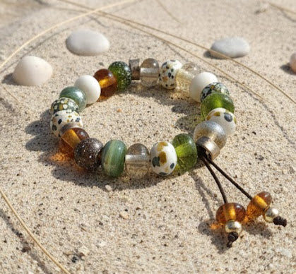Lampwork Bead Stretch Bracelet