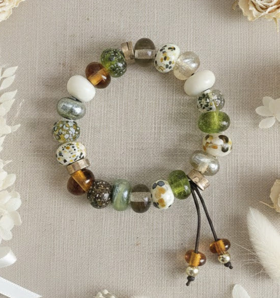 Lampwork Bead Stretch Bracelet