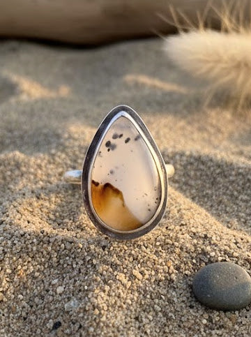 Montana Agate Sterling Silver Ring